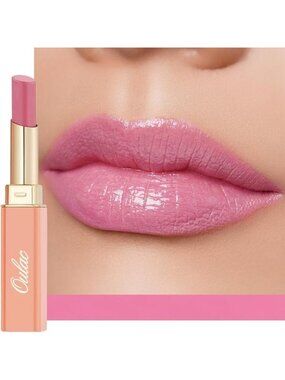 Oulac Mauve Pink Moisture Shine Hydrating Lipstick Tinted Lip Balm First Love 07